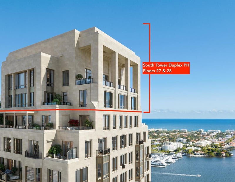 JEFFERSON PARK,South Flagler House — 1355 FLAGLER #South Tower Duplex Ph