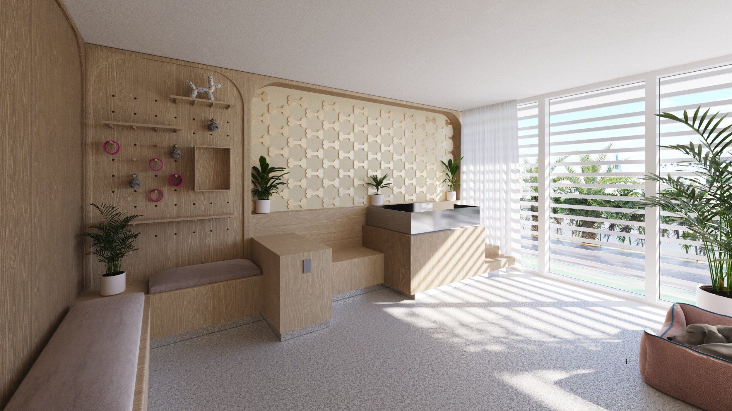 9900 West, Bay Harbor Islands pet‑friendly interior with built‑ins and durable finishes, luxury and ultra luxury condos; preconstruction. Featuring modern design and space.