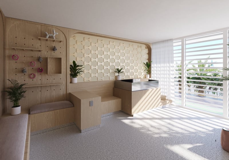 9900 West, Bay Harbor Islands pet‑friendly interior with built‑ins and durable finishes, luxury and ultra luxury condos; preconstruction. Featuring modern design and space.