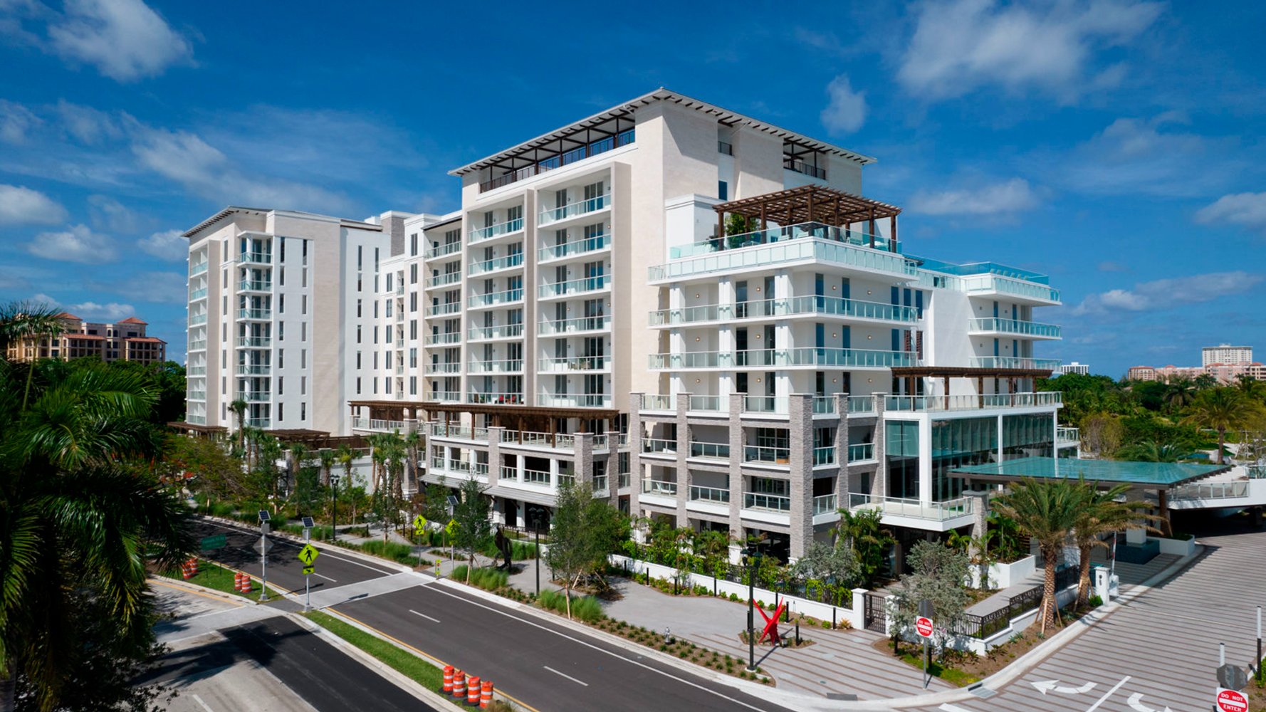 ALINA Residences, Boca Raton modern apartment building exterior, contemporary architecture for luxury and ultra luxury condos; resale.