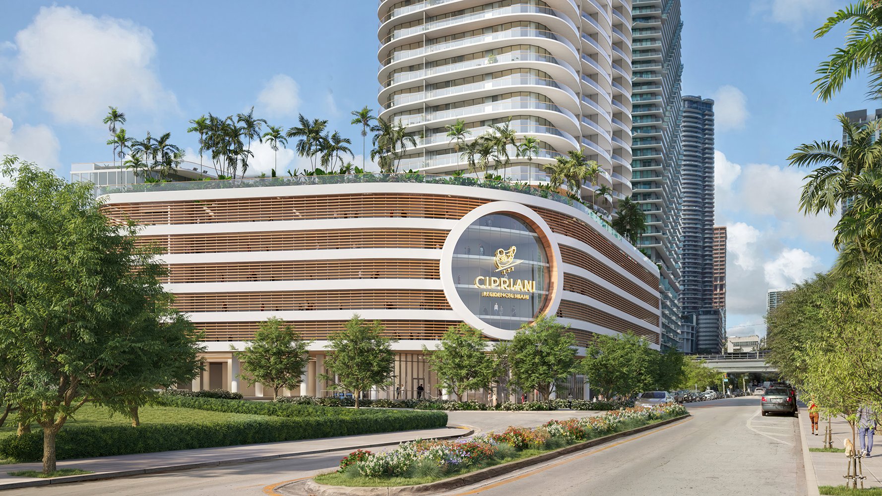 Cipriani Residences Miami architecture; luxury Brickell landmark for ultra luxury preconstruction condos in Miami.