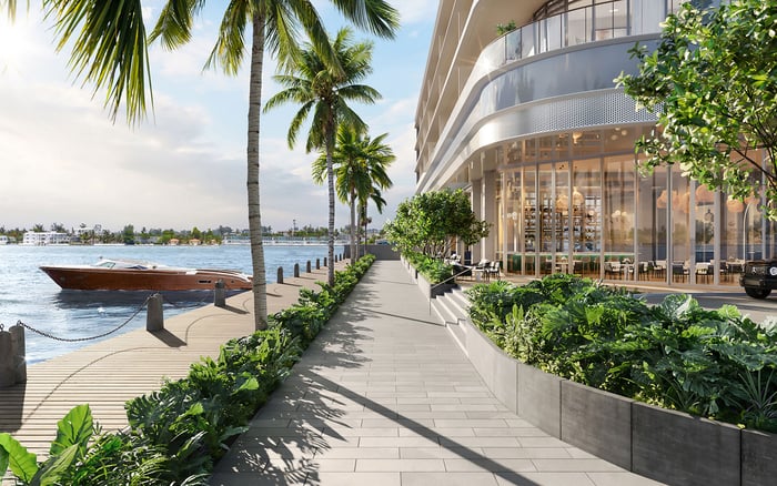 Evaluating The Private Boardwalk And Water Frontage At Continuum Club & Residences North Bay Village