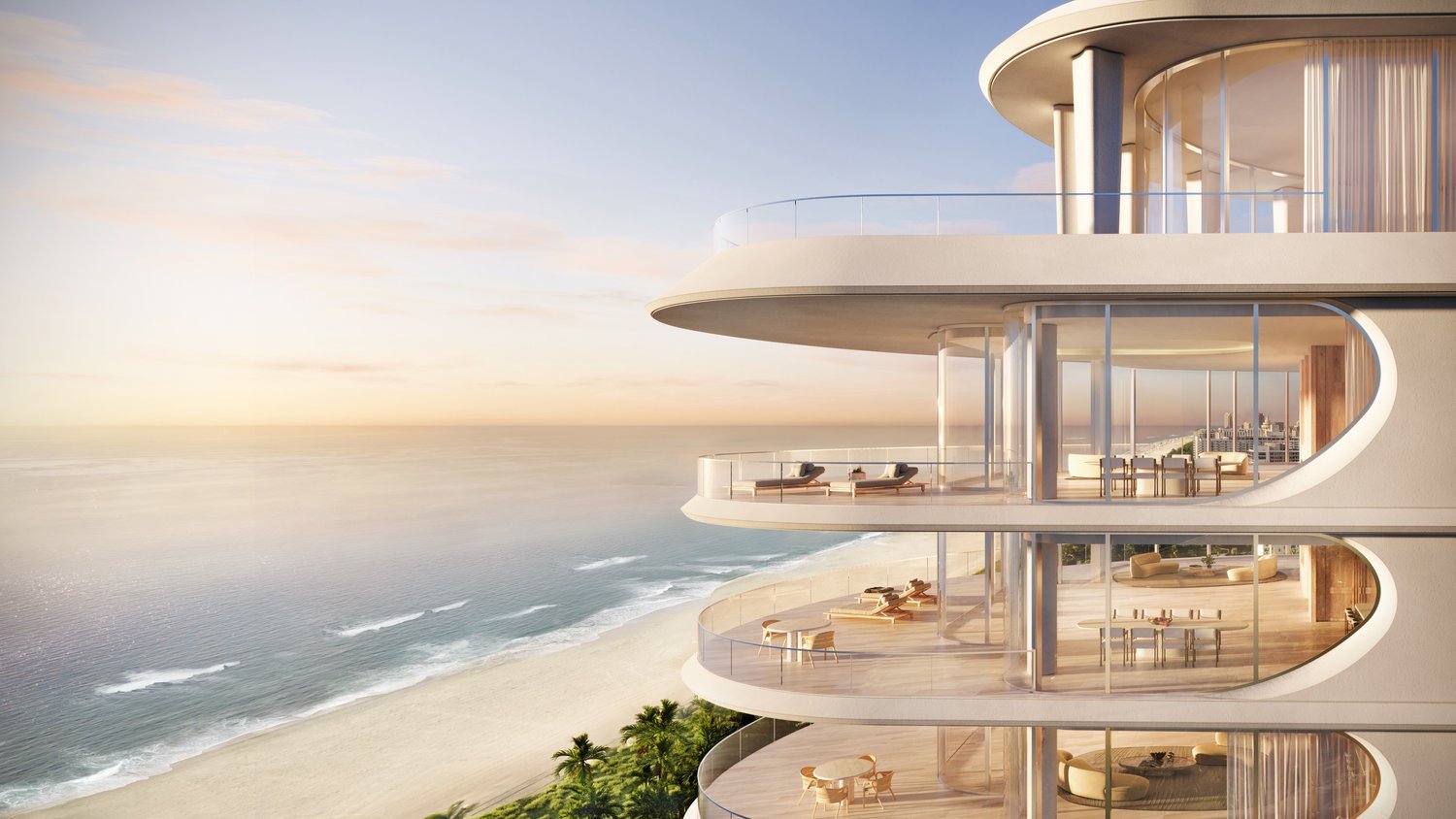 Shore Club, Miami Beach oceanfront condo architecture, landmark address of luxury and ultra luxury condos; preconstruction.