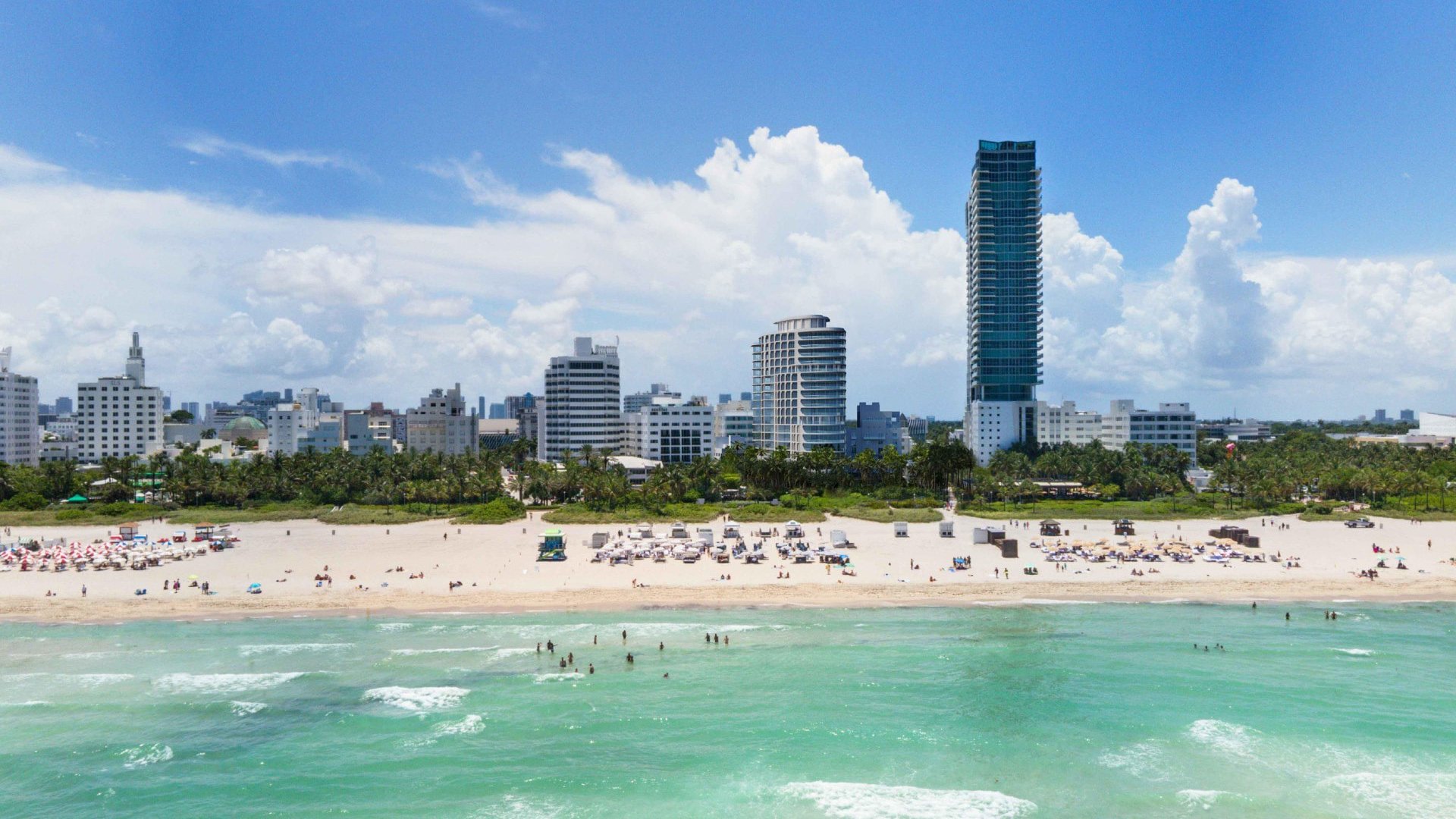 Shore Club, Miami Beach skyline and ocean view, prime South Beach location for luxury and ultra luxury condos; preconstruction.
