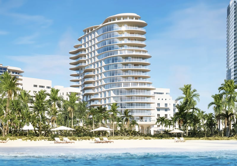 Shore Club, Miami Beach modern beachfront condo tower steps from the sand. South Beach setting for luxury and ultra luxury condos; exclusive preconstruction.