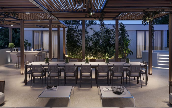 The Bristol Palm Beach, The Links Estates at Fisher Island, and Banyan Tree Residences West Palm Beach: Three Ways to Solve Penthouse Scale, Roof Rights, and Wind-Protected Outdoor Rooms