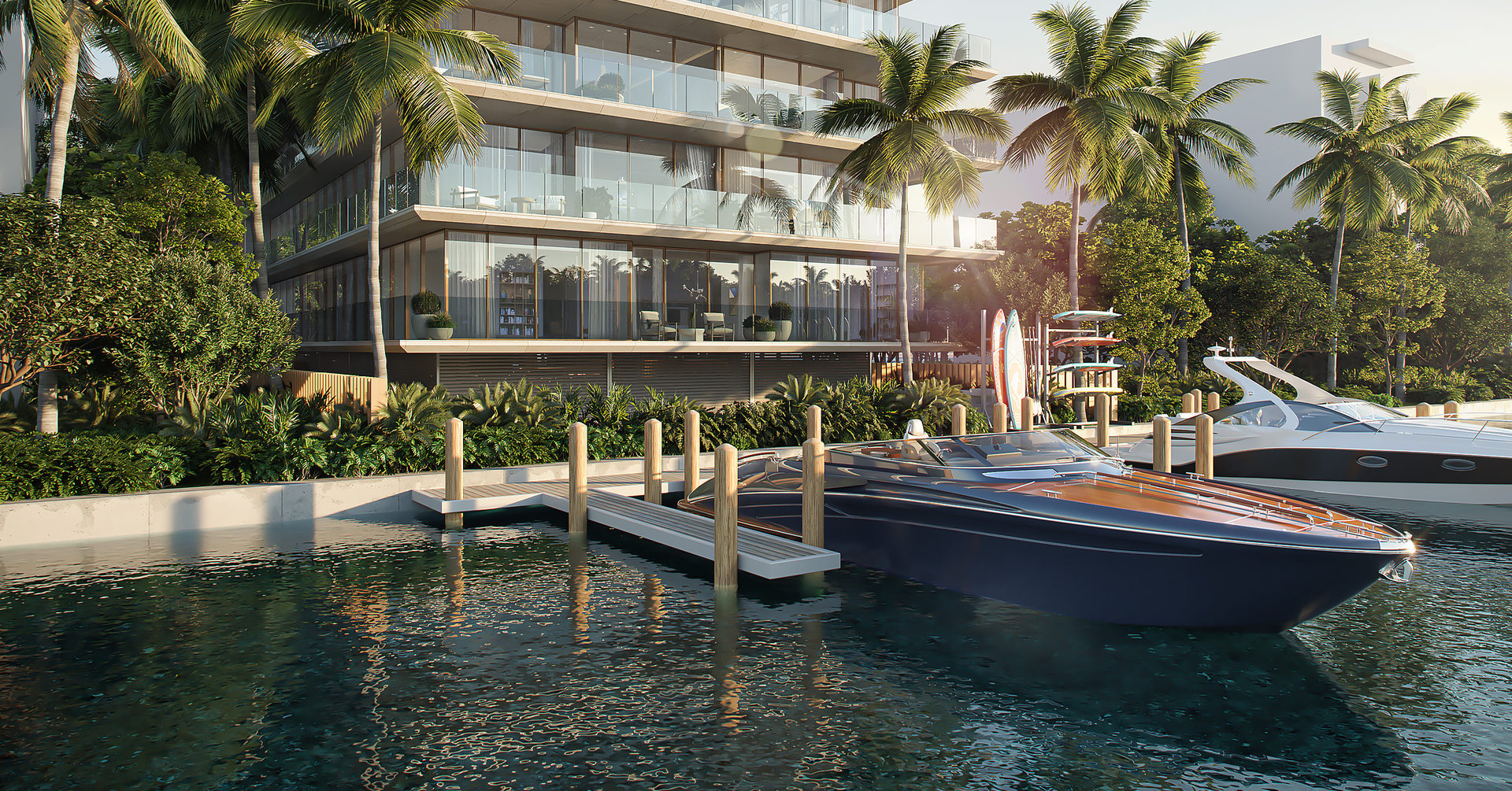 This exclusive haven provides seamless embarkation and disembarkation for yacht owners, offering unparalleled convenience and sophistication. Relish in the elegant atmosphere and set sail on the maritime adventures from the comfort of an elite residence.