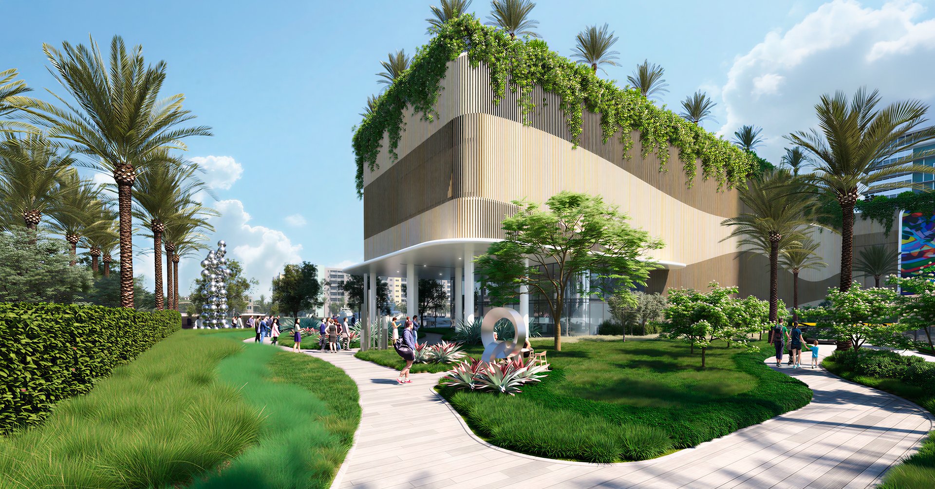 More than 100,000 square feet of amenity space is planned across the towers’ ground floors, the podium deck, and level-five terraces. The program is designed to balance privacy and community, with indoor-outdoor settings shaped by light, breeze, and water views.