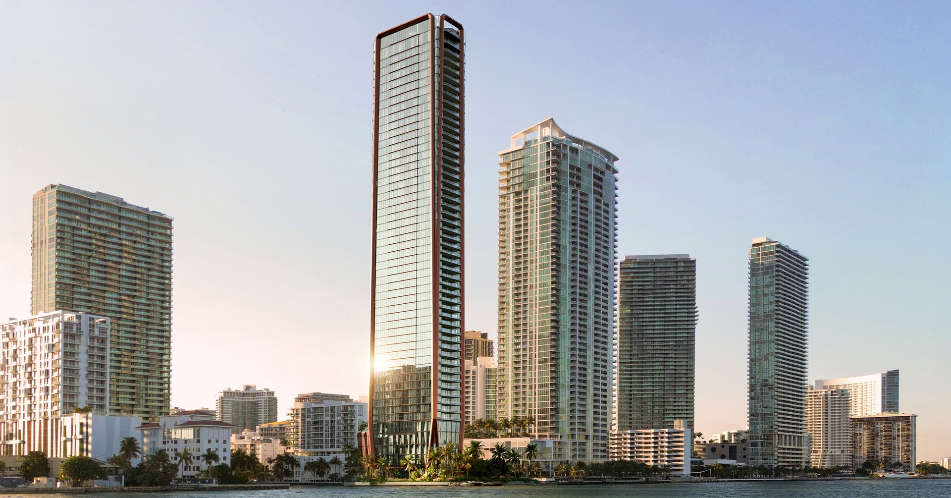 Set along roughly 200 linear feet of Biscayne Bay and Little Blue Cove frontage in Edgewater, Villa Miami occupies a discreet bayfront position on NE 29th Street. Downtown Miami, the Design District, Midtown, and Miami International Airport remain close, while Copper Club extends a private-club dimension through Major Food Group affiliations. It is a waterfront address with direct access to the city’s commercial, cultural, and social infrastructure.