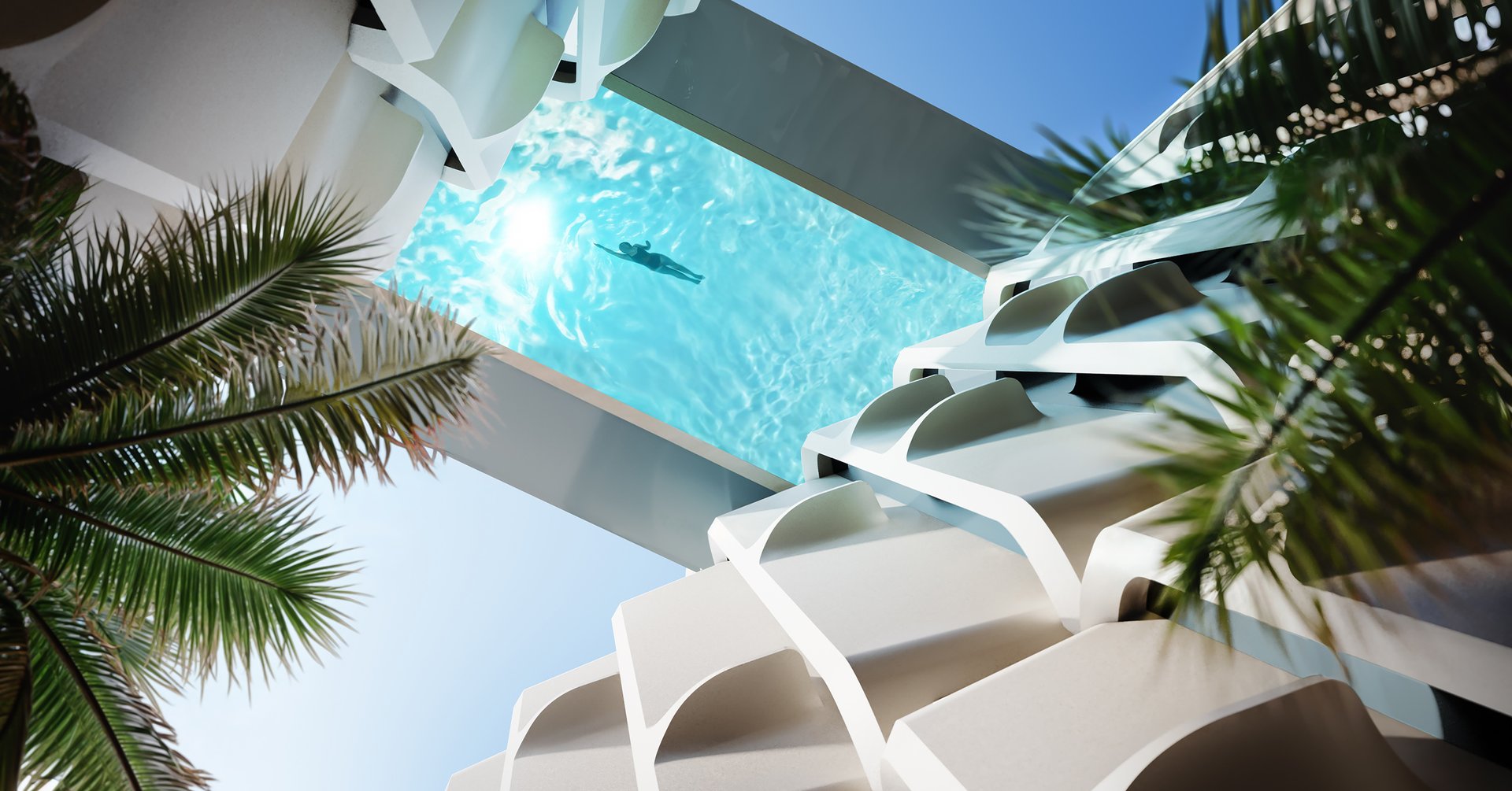 Suspended at 125 feet, a luxurious pool seemingly floats in mid-air. This architectural marvel offers swimmers breathtaking views and an unforgettable experience.