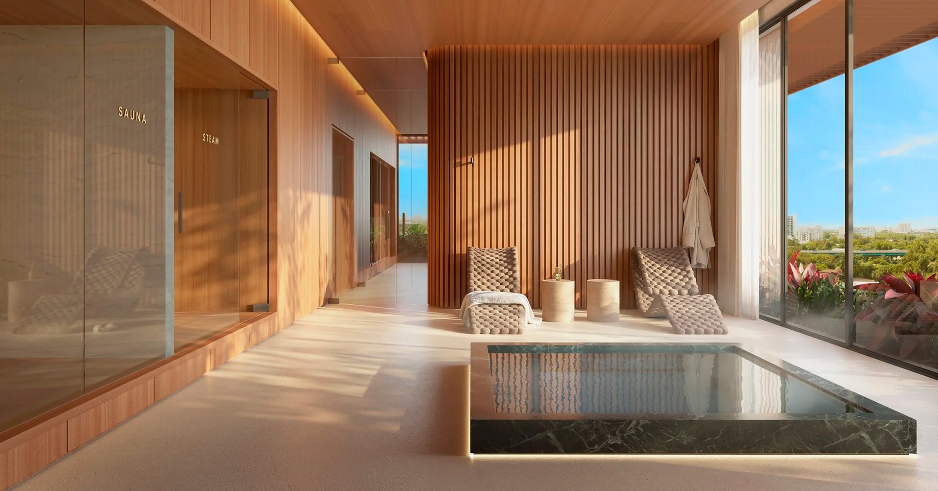Colette’s dedicated wellness spa invites residents to unwind in a serene, spa-like atmosphere. Indulge in the jacuzzi, detox in the steam room and saunas, and enjoy a range of rejuvenating facilities that rival five-star retreats. It’s a private haven for wellness and tranquility, just an elevator ride away from home.