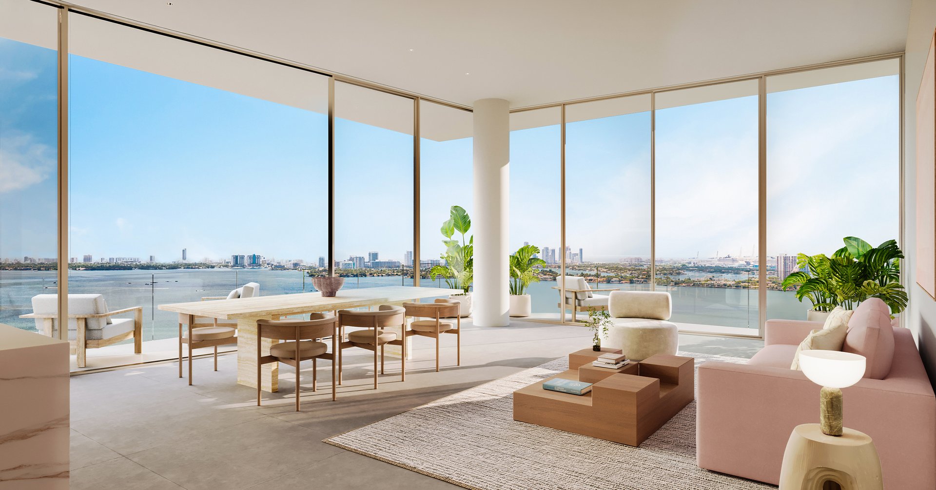 Lavish 10-foot ceilings across every living space, enabling an expanse of air and light to flood everywhere. The generously proportioned entertainment areas are perfectly suited to host gatherings, large or small. Adding to the allure of the interiors is the tastefully selected large-format ceramic tile flooring which adds a touch of understated elegance and durability.