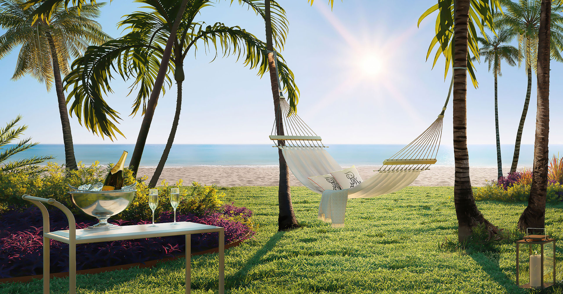 The Beach Club is the perfect spot for relaxing and soaking up the sea, sand, and sun while listening to music, drinking cocktails, or watching the sunset.