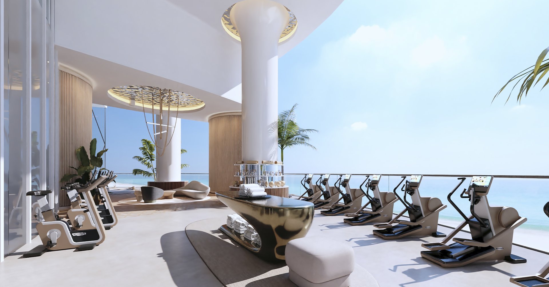 A fully equipped, state-of-the-art gym with the latest cardio and weight training technology available to all residents.