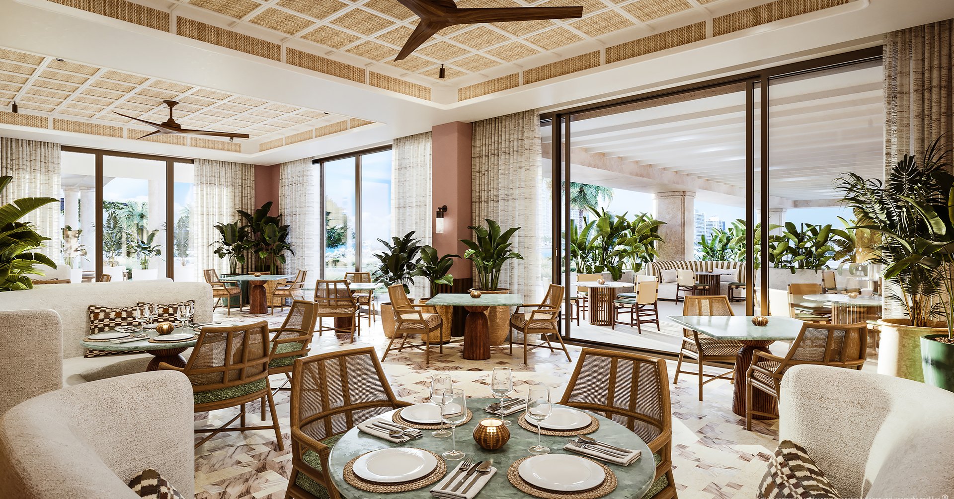 Outstanding food options with the freshest ingredients and the most pleasant experiences are steps away from any residence at Six Fisher Island.