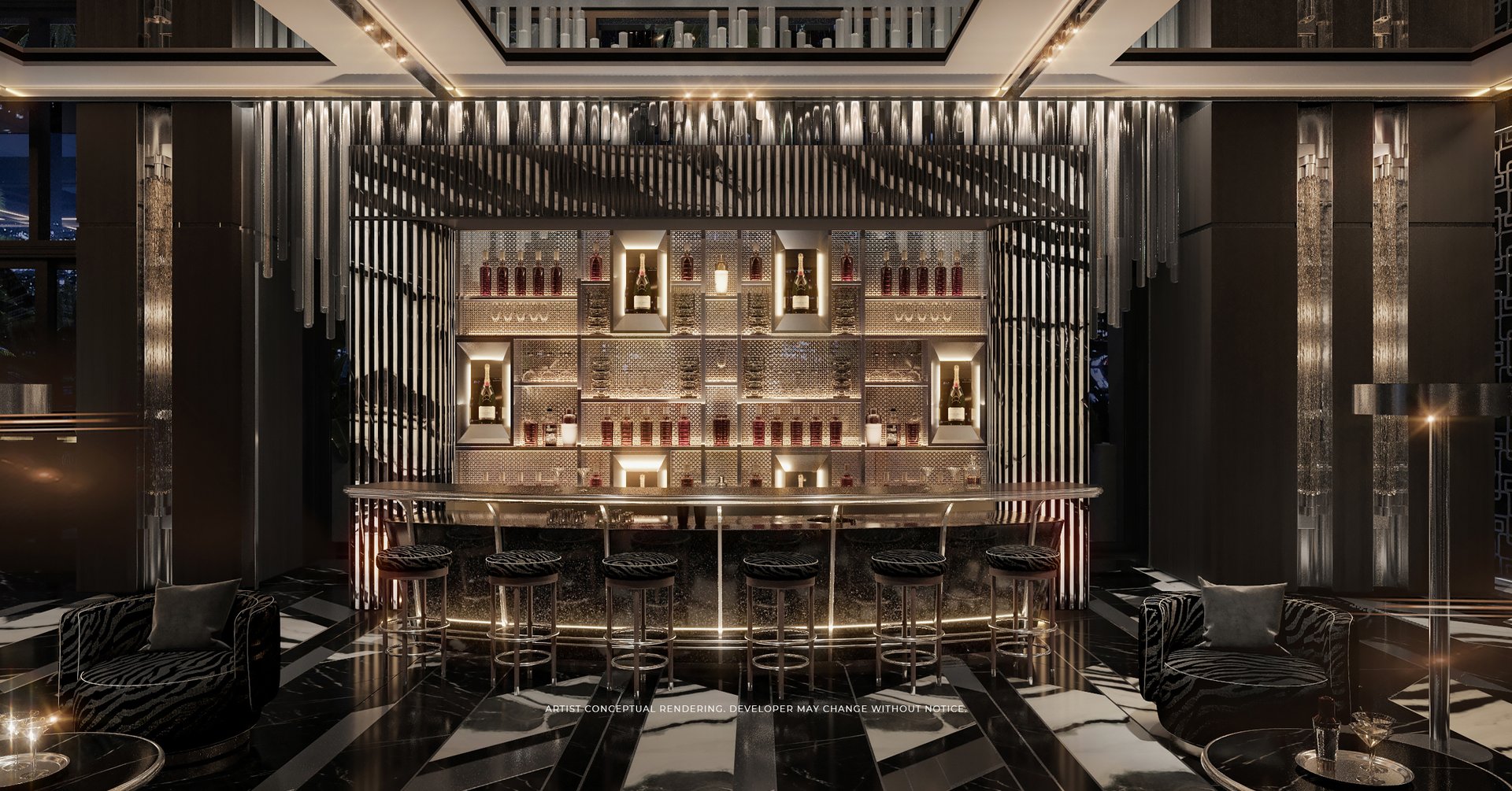 The Dolce&Gabbana bar lounge promises to be a celebration of style, luxury, and quintessential Italian hospitality, delivering guests an unforgettable sensory journey that embodies the brand's ethos and unwavering dedication to excellence.