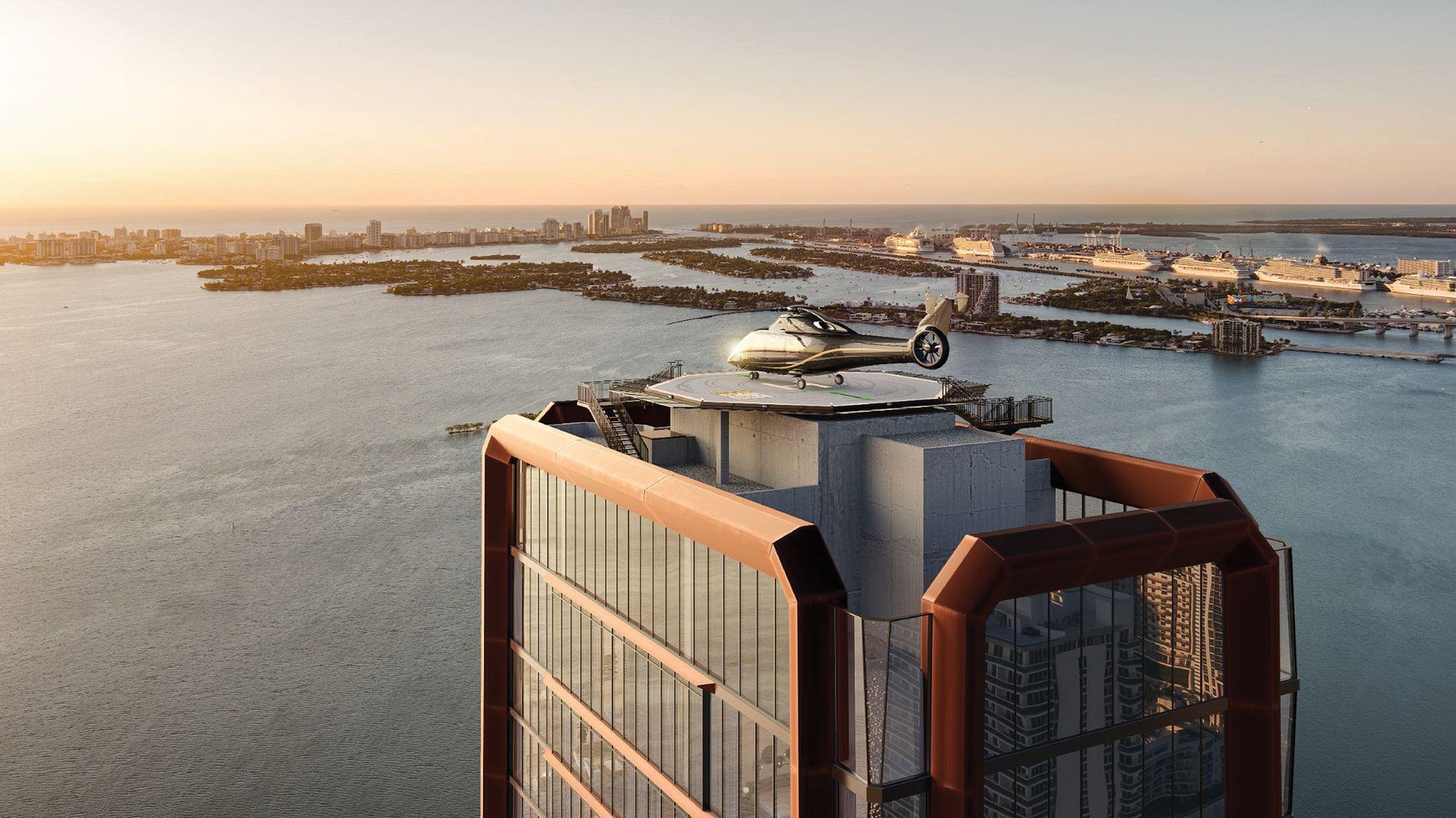 Helipad-Ready Towers in South Florida: Luxury Living at New Heights