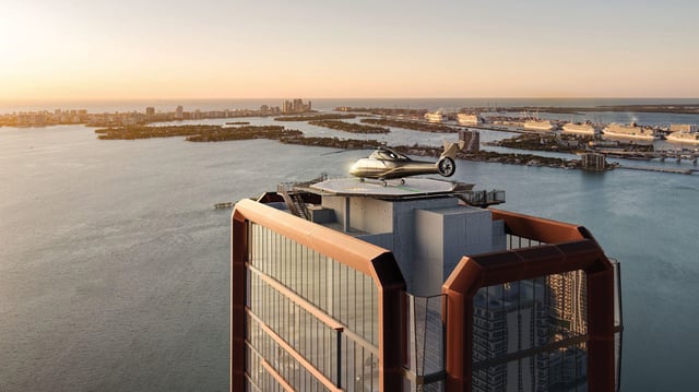 Helipad-Ready Towers in South Florida: Luxury Living at New Heights