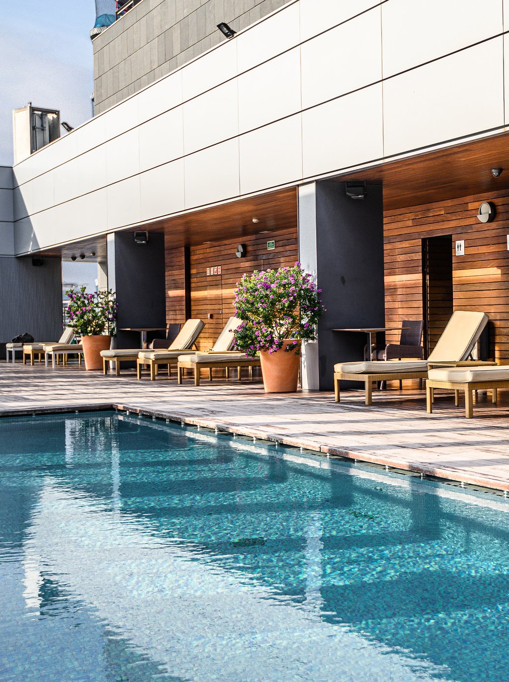 Plenty of social spaces including a 50-foot infinity pool, outdoor seating areas, hammocks, an art gallery, private cinema, and a dedicated wine room.