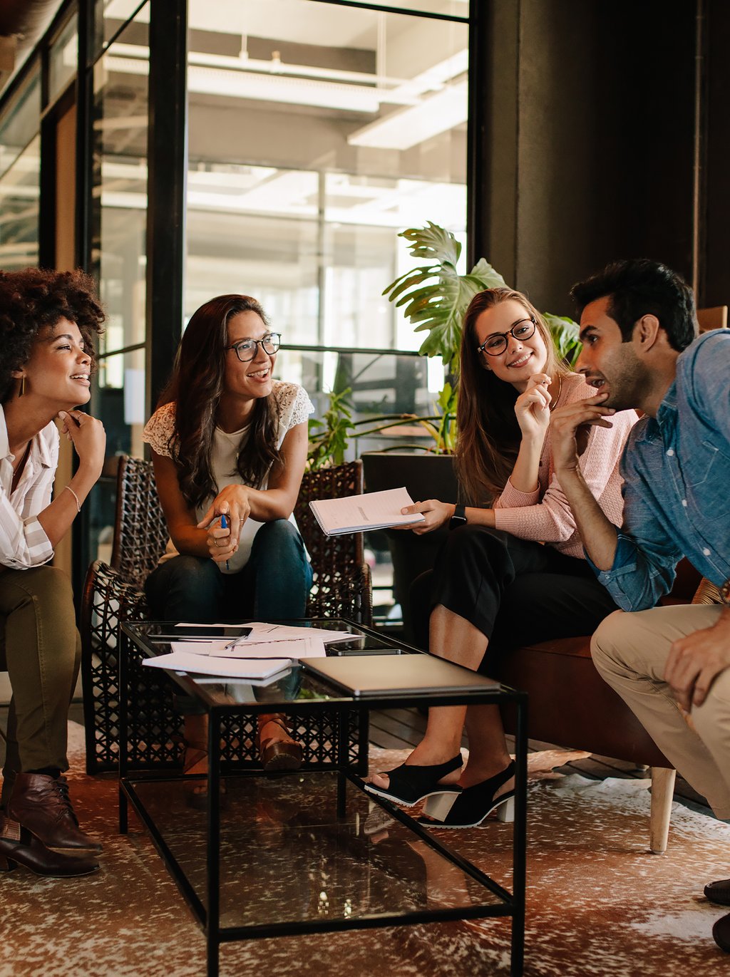 Beyond wellness, the building curates spaces for connection and productivity, including an outdoor bar, a speakeasy-style lounge, custom art installations, conference rooms, a coffee station, and fully furnished office suites for select residences. The experience feels social, flexible, and distinctly contemporary.