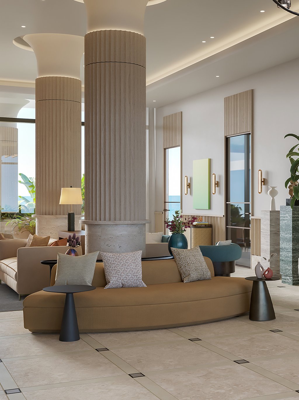 Introducing Rosewood Residences Hillsboro Beach, an exclusive enclave perfectly located between Boca Raton and Pompano Beach in South Florida. This incredible project has been designed to offer 92 luxurious condominiums and villas, along with 11 private boat slips. A mesmerizing design by Arquitectonica that features beautiful, curved balconies, floor-to-ceiling windows, and breathtaking outdoor spaces. These stunning residences range from 2,800 to 6,400 square feet and include private garages, rooftop pools for the penthouses, and unbeatable views. The building also boasts several resort-style amenities on-site, such as a wellness center with a spa and beauty salon, tennis and pickleball courts, multiple restaurants, and an oceanfront pool with dazzling cabanas.