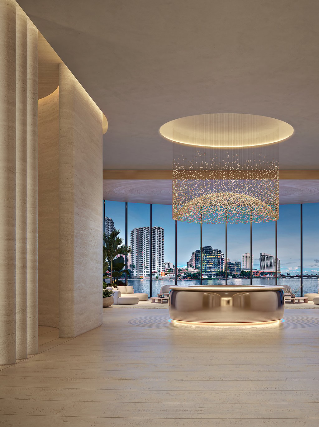 619 Residences by Foster + Partners + Nobu Hospitality redefines luxury living in the heart of Miami with its striking 75-story architecture. This exquisite tower features 306 units, ranging from spacious one-bedroom to expansive five-bedroom residences, with sizes from 1,160 to 6,450 square feet. The collaboration between esteemed architects Foster + Partners and Sieger Suarez Architects results in a refined living experience. Residents benefit from thoughtfully designed spaces and exclusive amenities, epitomizing an elevated lifestyle in one of Miami’s most vibrant locations.