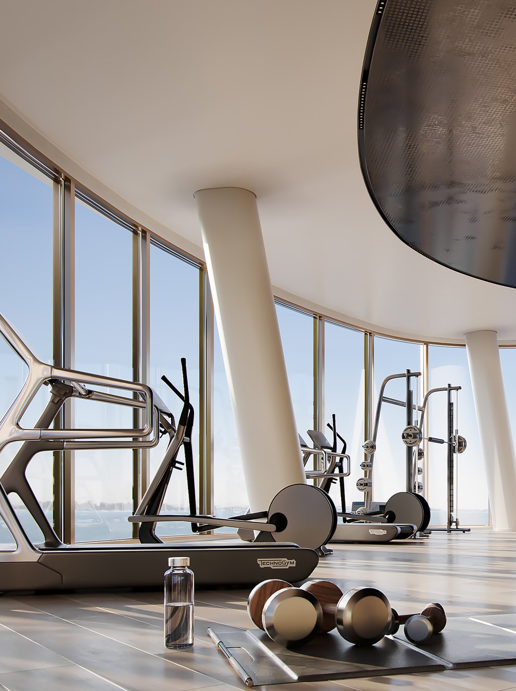 This area is open exclusively to Vita’s residents and includes a state-of-the-art fitness center, a dedicated studio room, and a spa with men’s and women’s locker rooms with saunas and steam rooms.