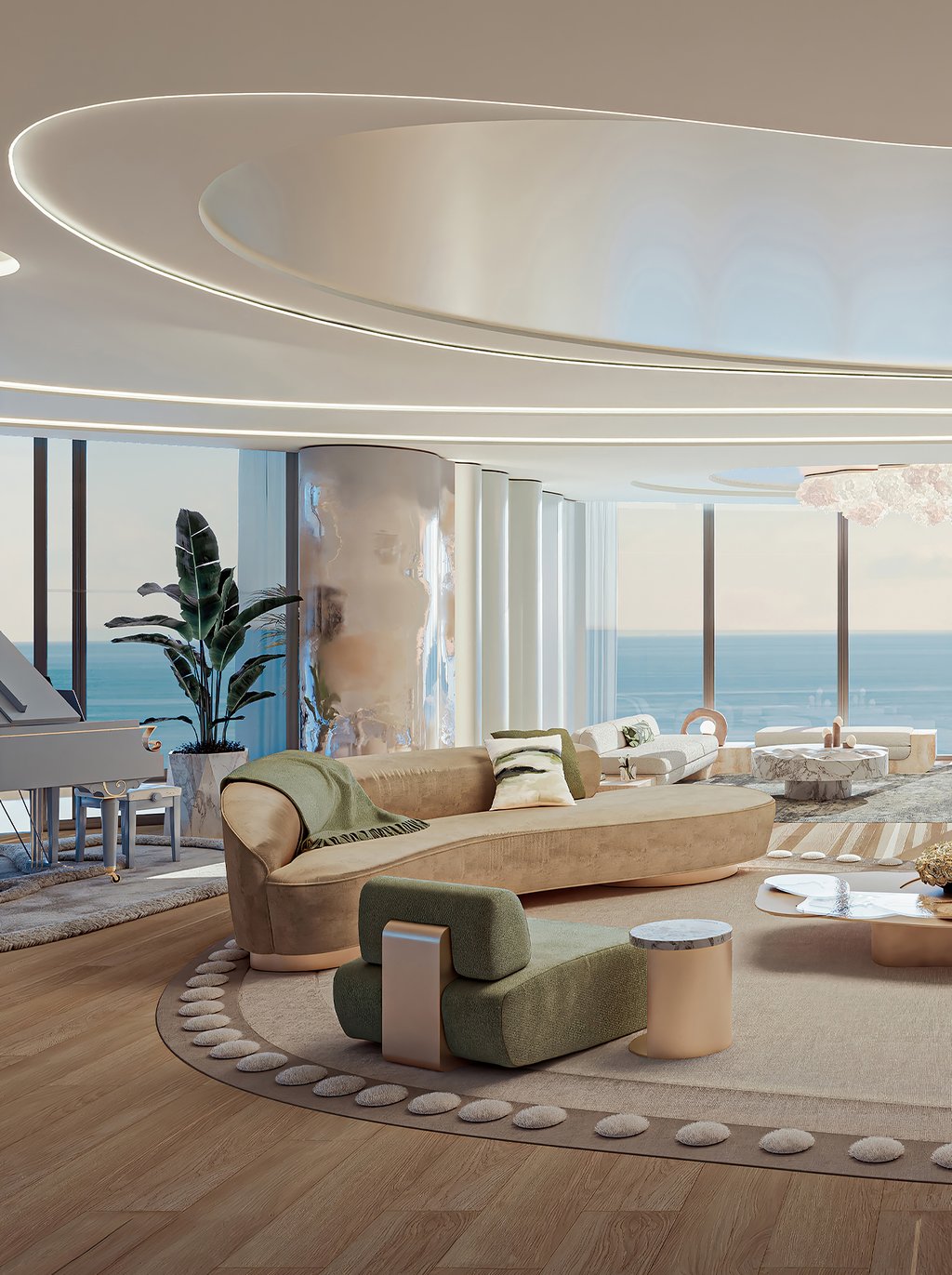 A private sky residence conceived for a new era of luxury, where architecture, wellness, and longevity exist as one. Designed for those who understand that time is the ultimate privilege, this penthouse transforms daily living into a ritual of vitality, restoration, and human performance, an elevated sanctuary created not simply to be lived in, but to extend the art of living well.
