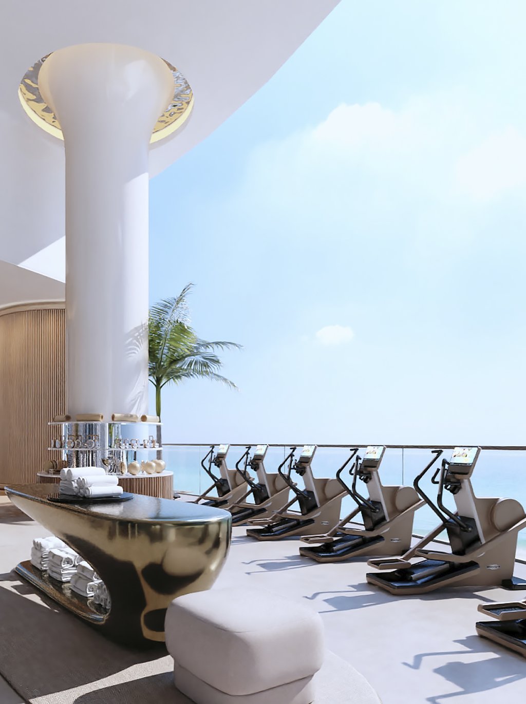 A fully equipped, state-of-the-art gym with the latest cardio and weight training technology available to all residents.