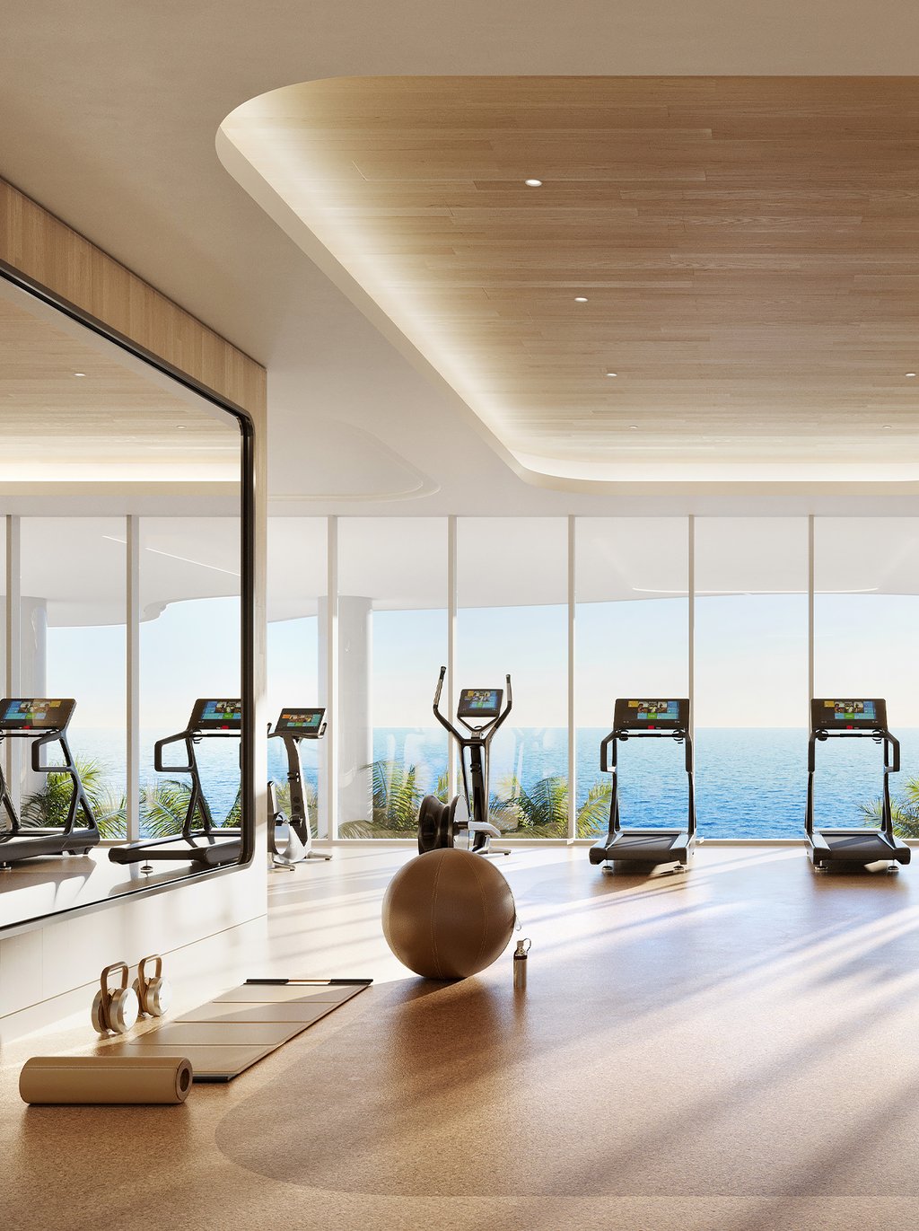 Equipped with a wide array of high-end exercise machines and equipment, this modern fitness center ensures residents have everything they need for a comprehensive and effective workout.