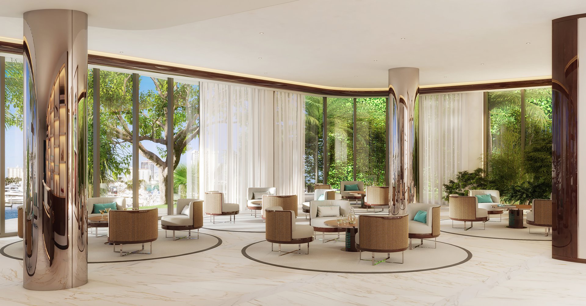 Introducing Riva Residenze, a spectacular condominium tower nestled between the Intracoastal Waterway and Harbor Drive in Fort Lauderdale. Partnering with the renowned Italian yacht maker Riva, this luxurious residential project promises a stunning modern glass aesthetic and curated landscape, offering an immersive and scenic living experience. Featuring exclusive residential units, a private marina, and ample parking spaces, residents will also enjoy unparalleled innovations in amenities.