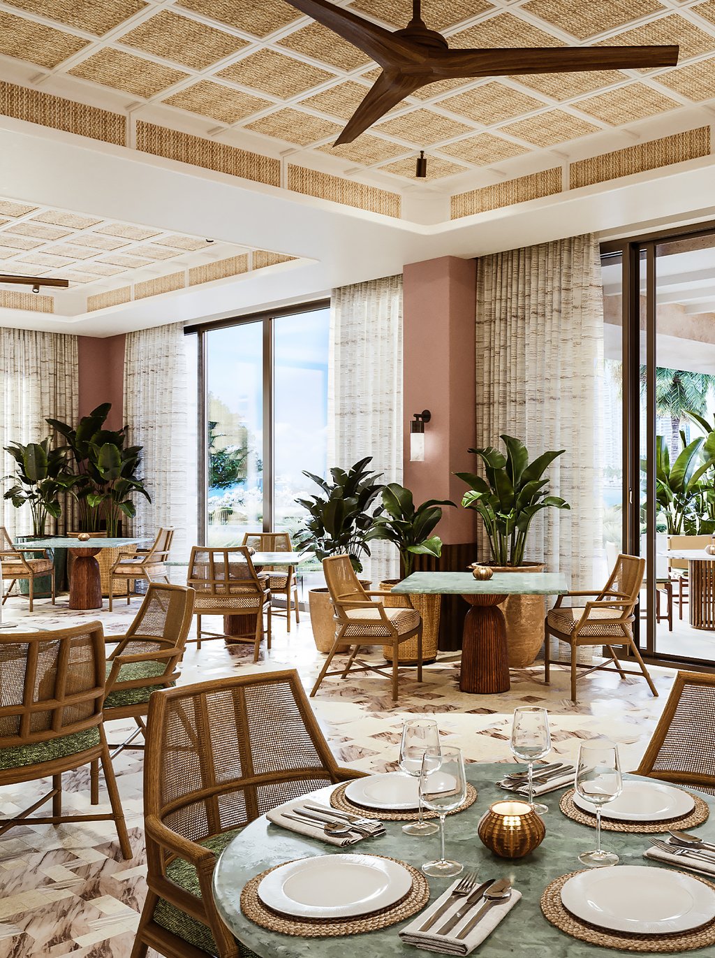 Outstanding food options with the freshest ingredients and the most pleasant experiences are steps away from any residence at Six Fisher Island.