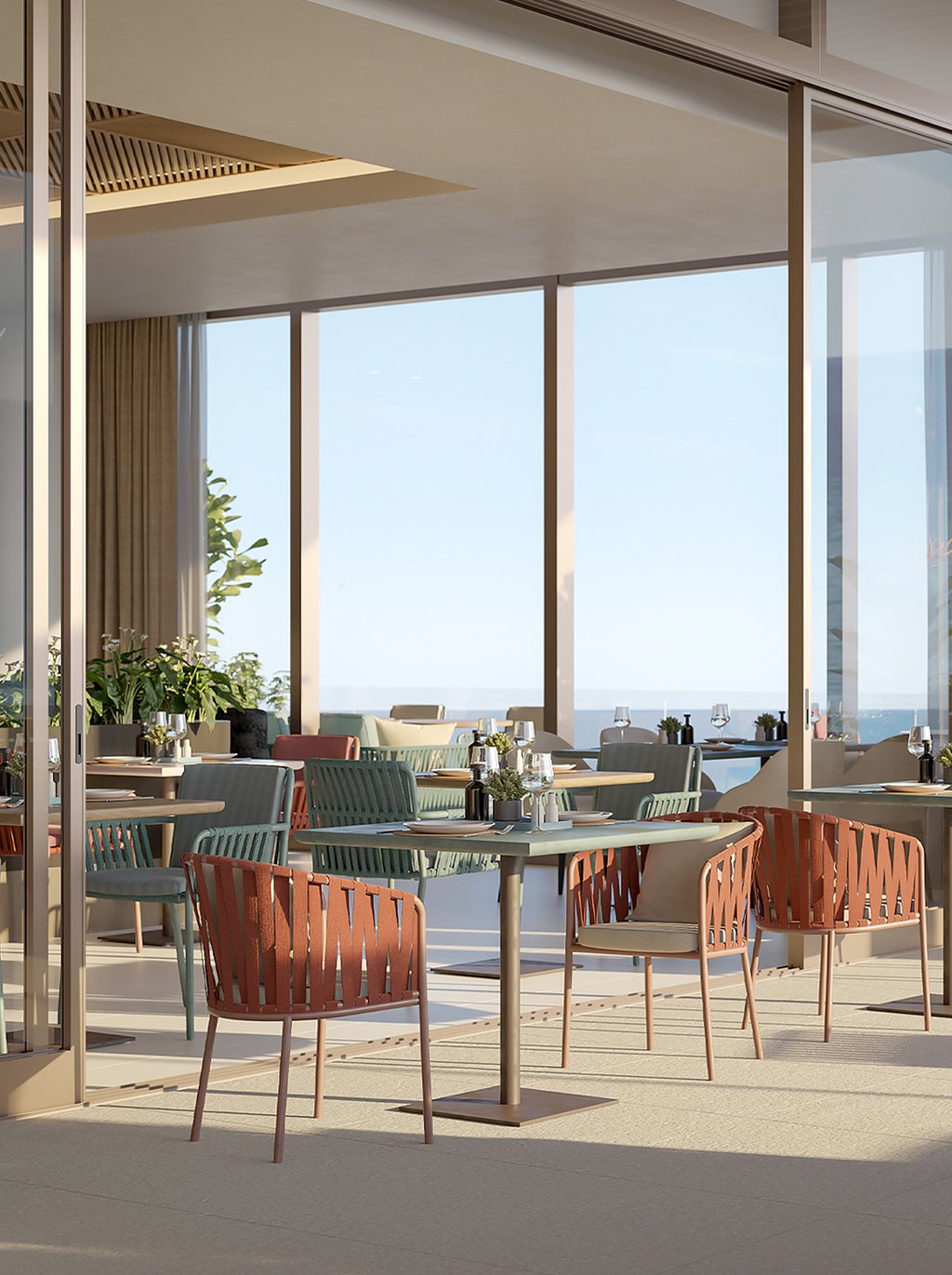 A signature oceanfront restaurant by a celebrated chef serving exclusively to residents and friends.