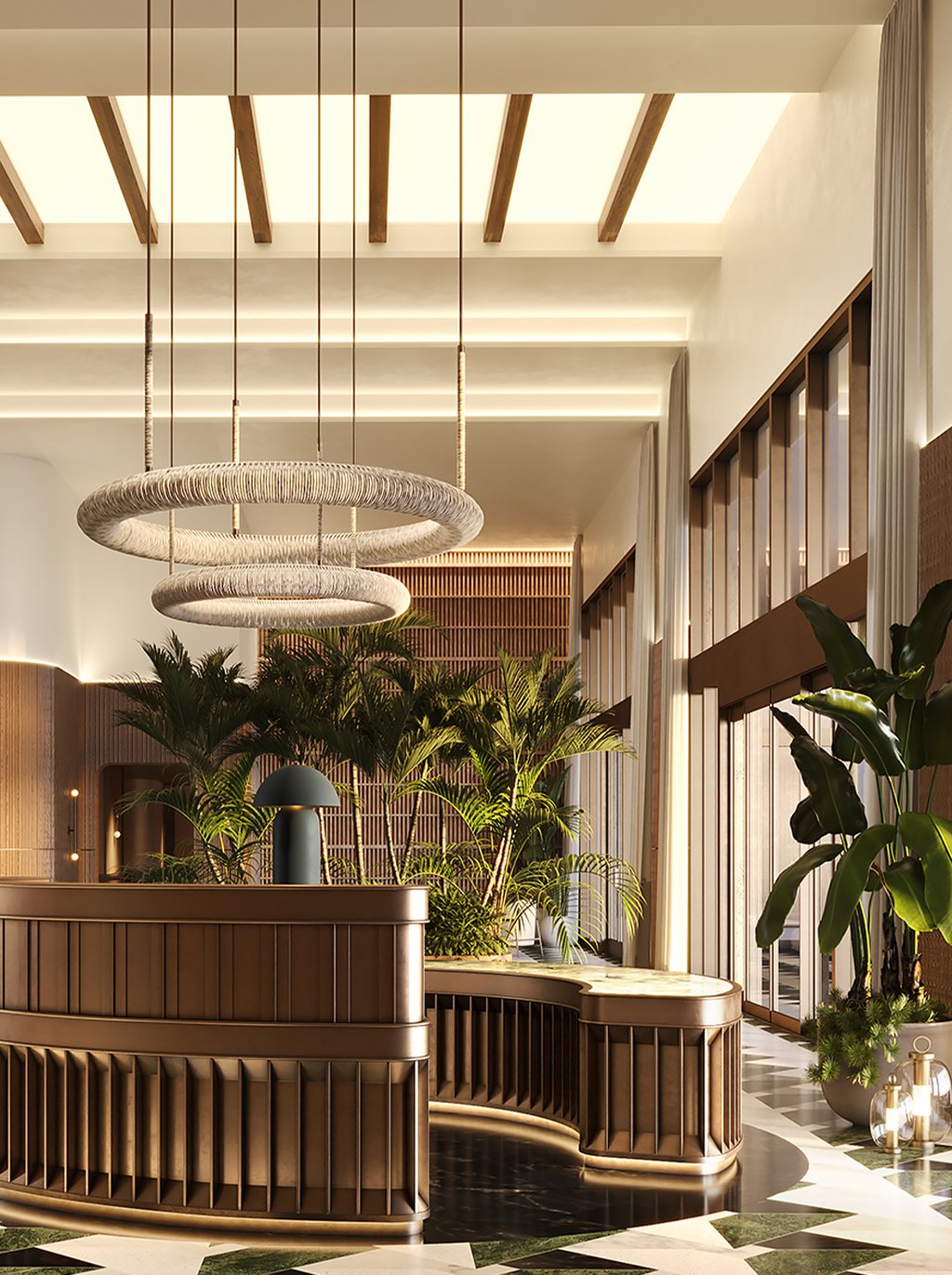 The Well Residences in Coconut Grove, Miami, presents a distinguished, brand-new living experience focused on promoting wellness and holistic well-being. As the second residential project under "The Well" brand in South Florida, this luxurious development combines contemporary design with exceptional amenities, curated to nourish each resident's mind, body, and soul. Capturing the essence of Coconut Grove's vibrant atmosphere, The Well Residences showcases a harmonious blend of lush landscapes and state-of-the-art facilities.