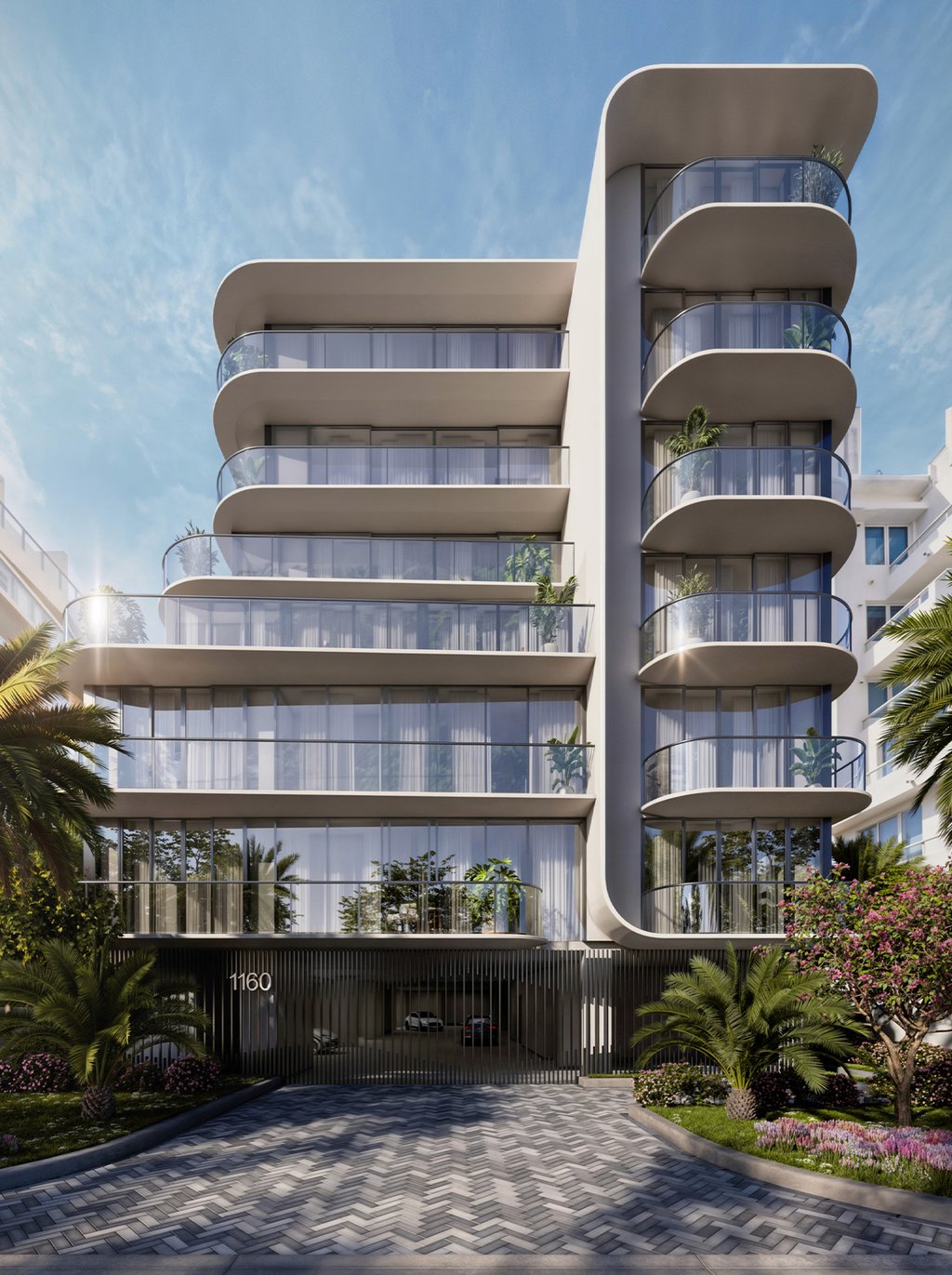Alma is a rare collection of nine estate-style residences rising seven stories in Bay Harbor Islands, shaped by soft curves and earth-inspired materials. Spacious layouts open through floor-to-ceiling glass to generous terraces, balancing intimate comfort with light-filled volume. Interiors by Kobi Karp feature European cabinetry, refined stone, and Miele-equipped kitchens, complemented by spa-inspired baths. Rooftop amenities such as pool, wellness space, and summer kitchen, create a private rhythm for hosting and restoration, moments from Bal Harbour and Surfside, where daily essentials and beaches are close.