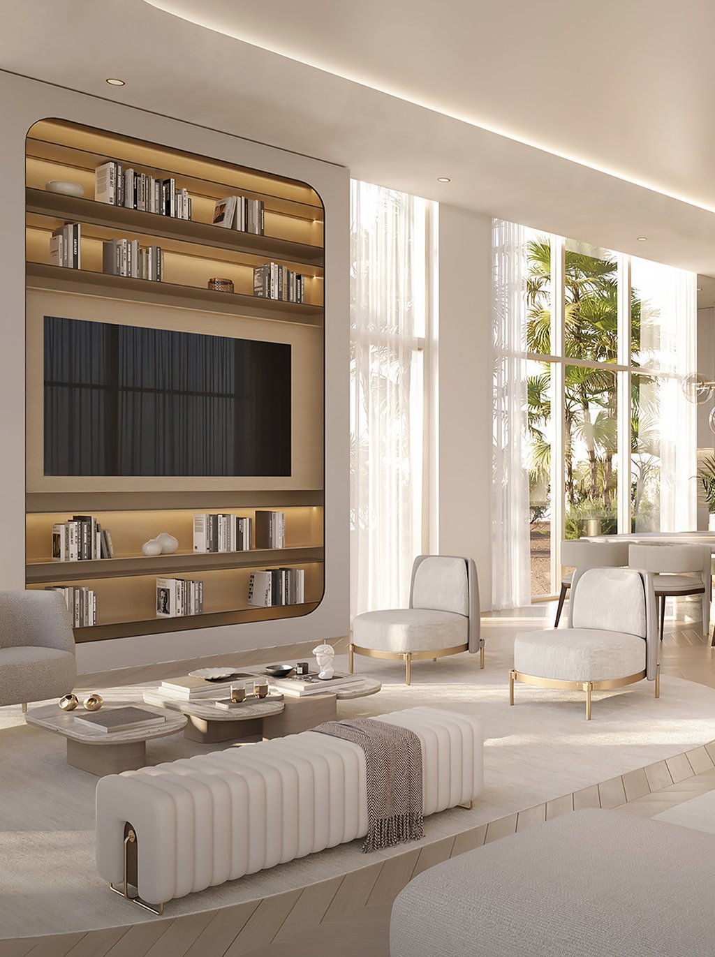 The clubroom is the perfect place to host a party with friends and family or arrange an intimate dinner with plenty of space.