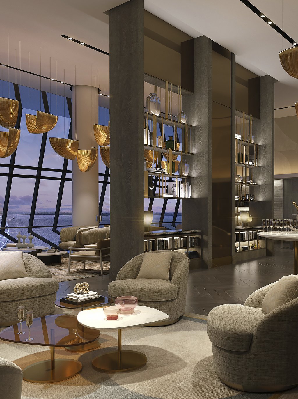 Waldorf Astoria Residences Miami includes some function spaces like the main ballroom, junior ballrooms, and a multi-purpose lounge for your important events.