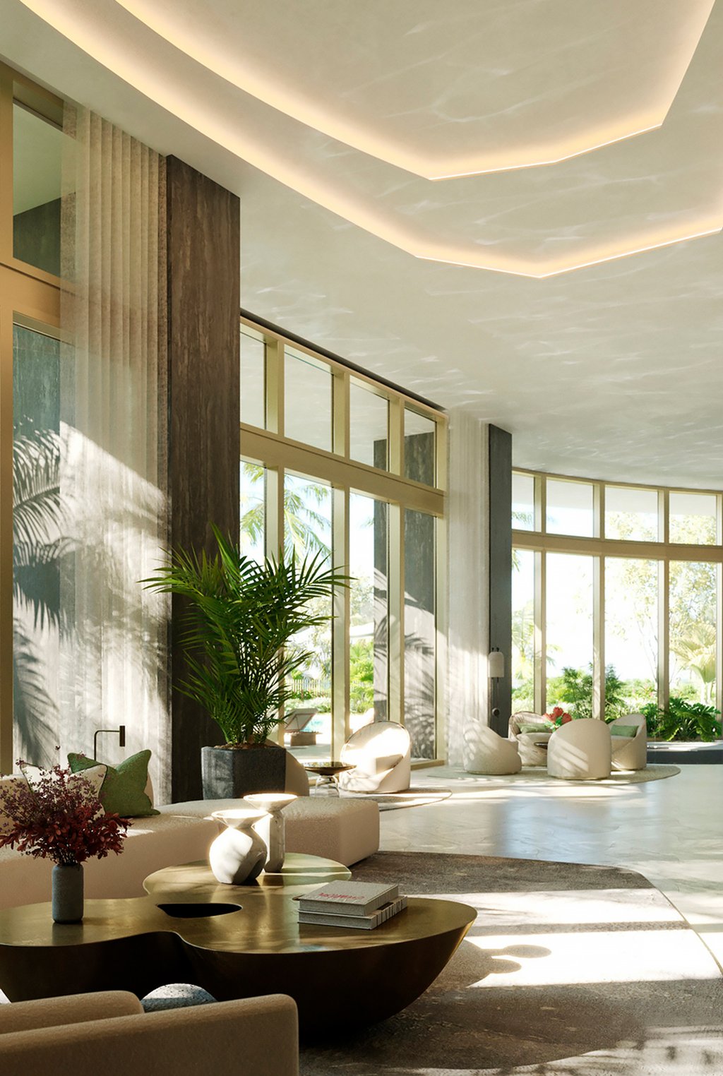 Perfectly poised on a beautiful stretch of beach, Rivage Bal Harbour rises from the lush tropical landscape as a beacon of modern living. This ultra-limited collection of bespoke beachfront residences provides a luxurious life immersed in nature, only steps away from the ocean in one of the last oceanfront areas available in Bal Harbour. These light-filled units in the sky provide elevated services and amenities on par with the world’s finest hotels. The result is a refined and considered approach to total well-being