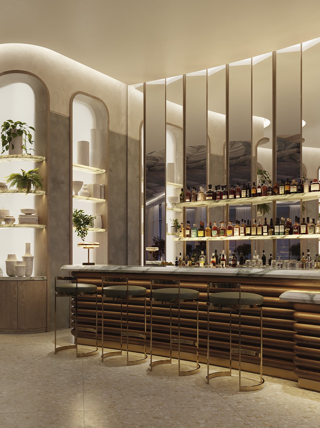 This offering includes a full-service lobby bar managed by Viceroy Hotels & Resorts, along with a café and outdoor lounging areas on the resort deck, creating an inviting atmosphere for relaxed meetings and social moments.