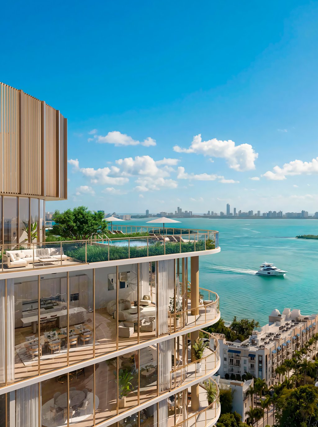DaGrosa Capital Development Partners leads the development, delivering a service-centered residential lifestyle that blends privacy, design, and hospitality-forward daily management.