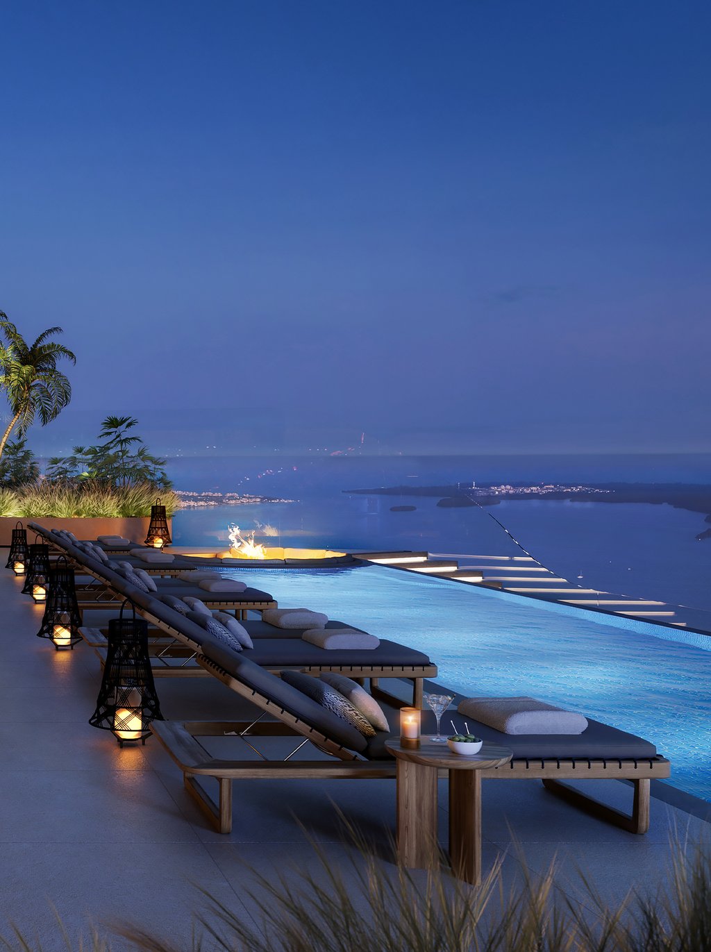 ORA by Casa Tua presents a superior amenity rooftop with luxurious resort-style features such as a refreshing pool, a splendid sky lounge & bar, an inviting show kitchen, as well as private event spaces.