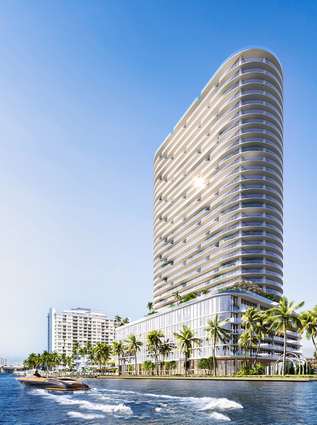 Catering to the adventurous spirit, Continuum Club & Residences offers a water sports launch dock, supplying enthusiasts with easy access to kayaks, inflatables, and paddleboards.